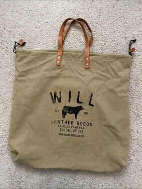 Will Leather Goods Canvas/Leather Bag.